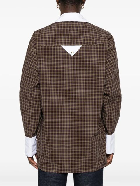 SANDRO plaid shirt - Brown - zdjęcie produktu nr 2