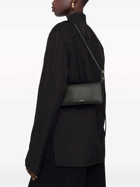 Jil Sander All-Day leather crossbody bag - Black - zdjęcie produktu nr 2