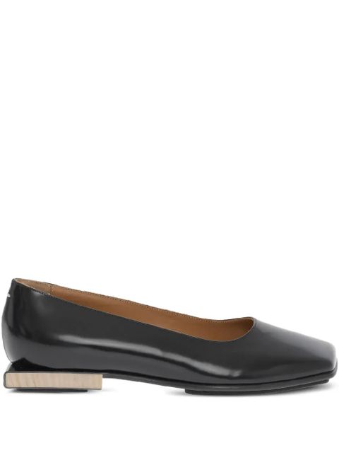 Maison Margiela patent-leather ballerina shoes - Black - zdjęcie produktu nr 1