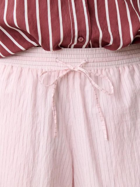 Claudie Pierlot striped drawstring shorts - Pink