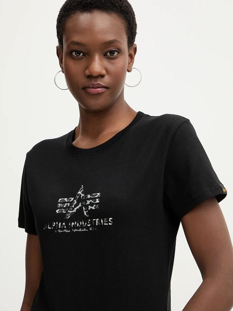 Alpha Industries t-shirt bawełniany Basic BL Mirror Leo W