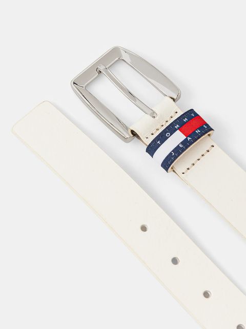 Tommy Jeans pasek skórzany damski kolor beżowy AW0AW18099 - zdjęcie produktu nr 2