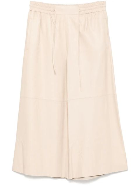 Yves Salomon leather trousers - Neutrals - zdjęcie produktu nr 1