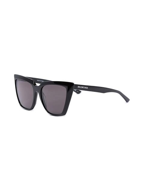 Balenciaga Eyewear logo-engraved cat-eye sunglasses - Black