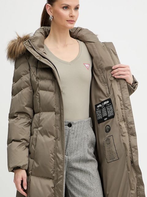 Guess kurtka puchowa MARINA kolor zielony W5BL29 W2802