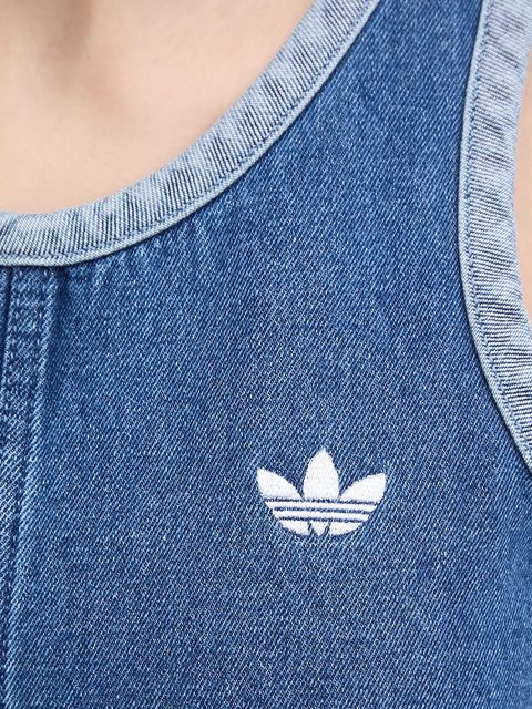 adidas Originals sukienka jeansowa DENIM 3S DRESS