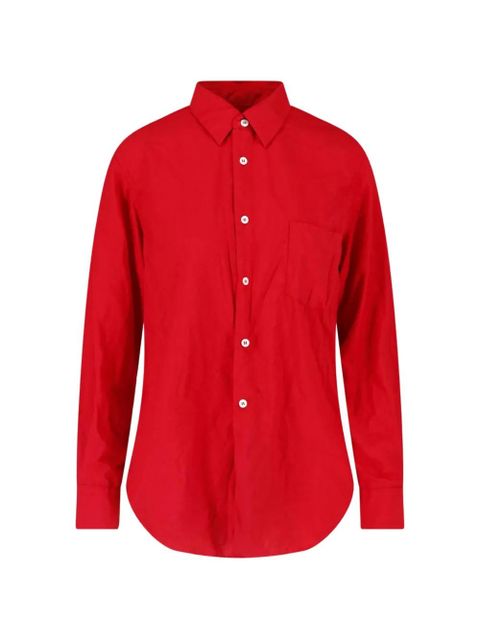 Comme Des Garçons pleated-back shirt - Red - zdjęcie produktu nr 1