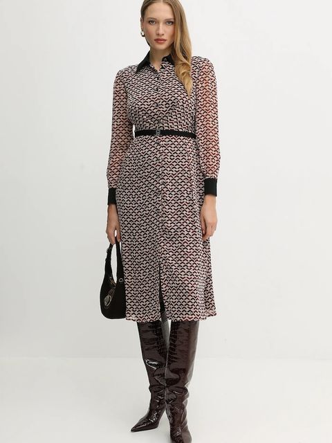 Kurt Geiger London torebka zamszowa CHELSEA kolor brązowy 3601139219