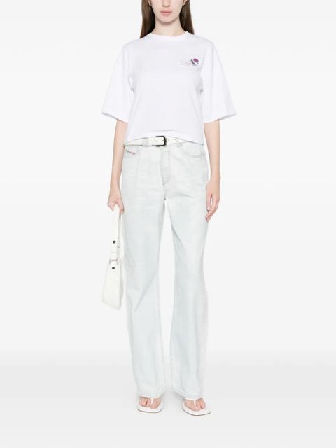 Diesel T-Cropyn floral T-shirt - White - zdjęcie produktu nr 2