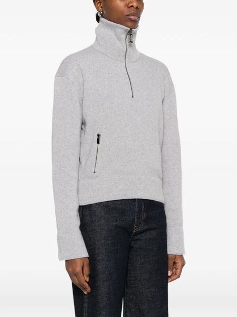 Victoria Beckham half-zip sweater - Grey