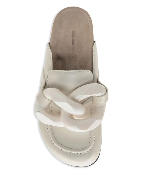 JW Anderson chain-detail mules - White