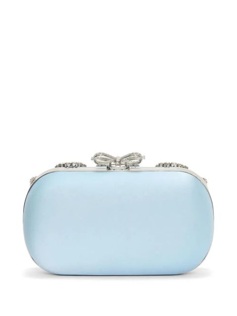 Self-Portrait embellished clutch bag - Blue - zdjęcie produktu nr 2
