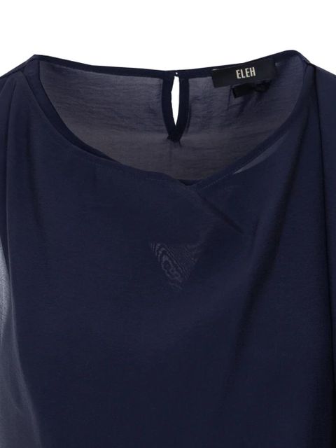 Eleh scarf sleeveless top - Blue