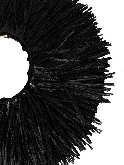 Cult Gaia circular straw fascinator - Black - zdjęcie produktu nr 2