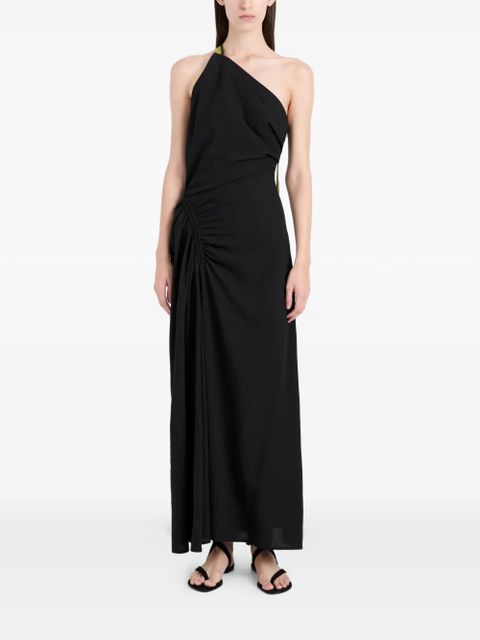 Proenza Schouler Sirena one-shoulder ruched maxi dress - Black - zdjęcie produktu nr 2