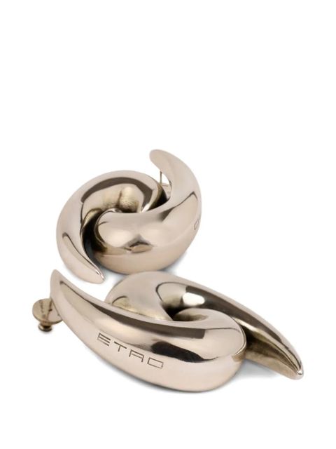 ETRO paisley drop earrings - Silver