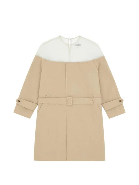 MM6 Maison Margiela long-sleeves midi dress - Brown - zdjęcie produktu nr 1