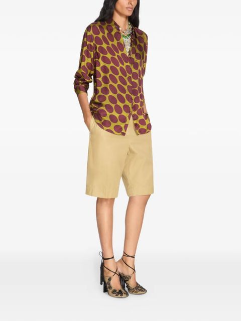 DRIES VAN NOTEN printed shirt - Neutrals