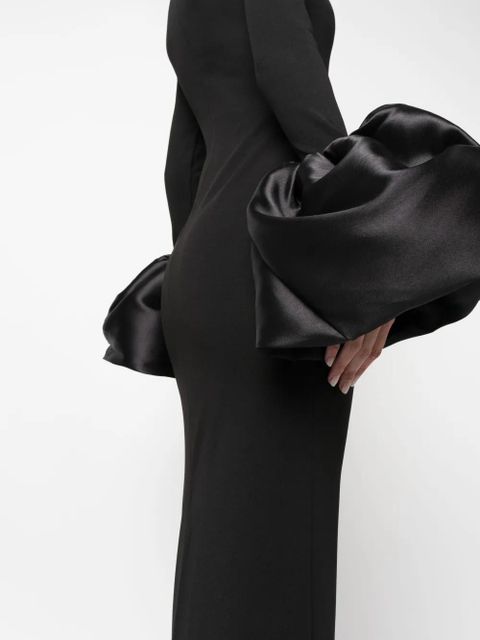 Solace London The Viviana long dress - Black