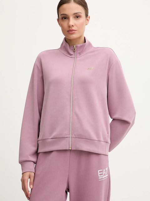 EA7 Emporio Armani bluza damska kolor różowy gładka AF12643.7W000191 - zdjęcie produktu nr 1
