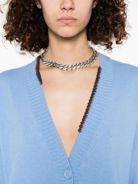 Off-White cut-out cardigan - Blue