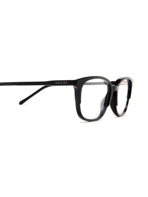 Gucci Eyewear rectangle-frame glasses - Black