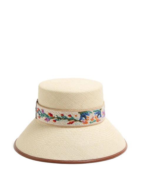 Valentino Garavani Antibes straw bucket hat - Neutrals
