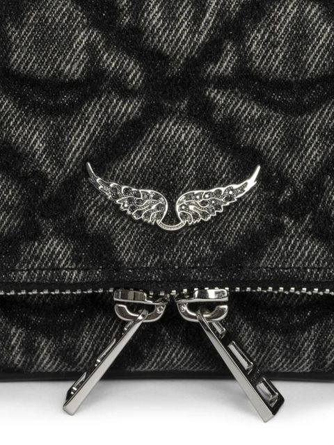 Zadig&Voltaire quilted wing-embellished chain-strap bag - Black