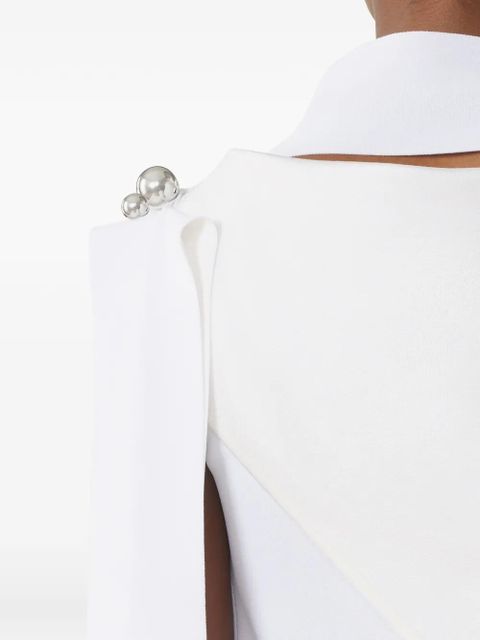 Lanvin sleeveless button-embellished blouse - White