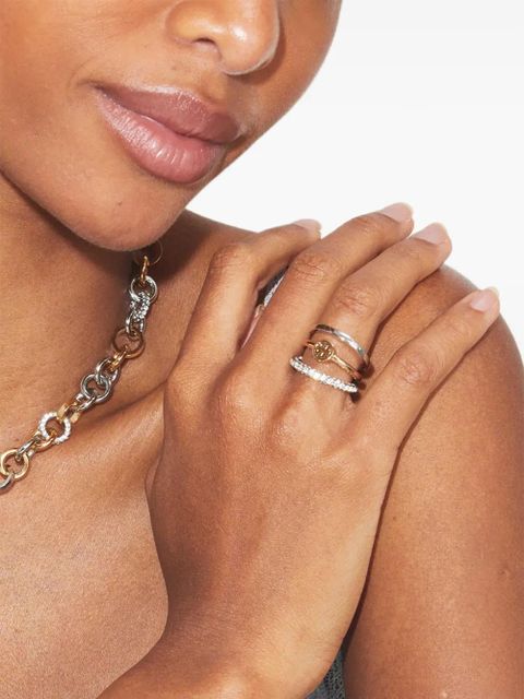 Tory Burch miller pave stacking ring - Gold - zdjęcie produktu nr 1