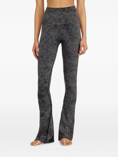 Diesel Fared printed leggings - Grey