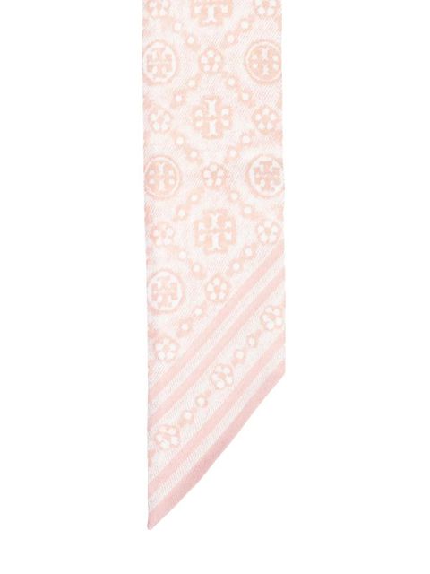 Tory Burch T-Monogram scarf - Pink