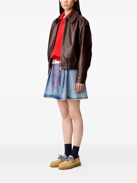Claudie Pierlot leather jacket - Brown