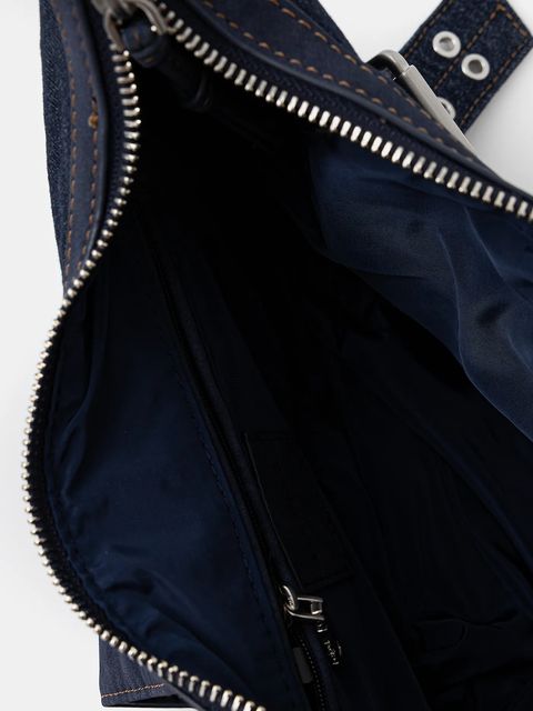 Desigual torebka jeansowa BINDELLA CA kolor granatowy 25WAXD24