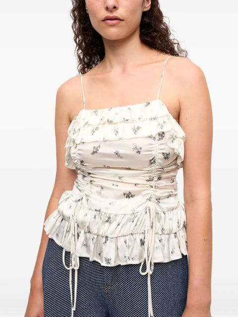 GANNI draped top - White - zdjęcie produktu nr 2