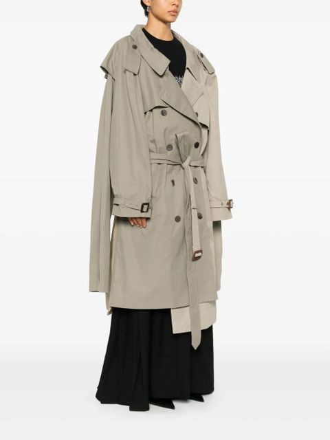Balenciaga Double Sleeve trench coat - Neutrals