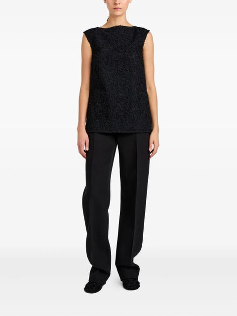 Proenza Schouler Virginie fringe embroidery top - Black - zdjęcie produktu nr 2