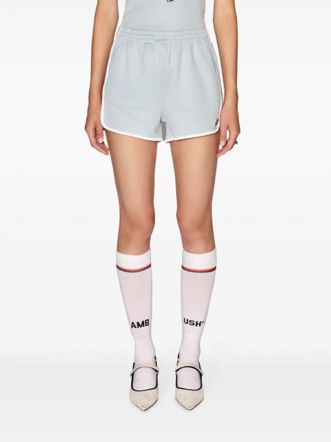 AMBUSH logo-plaque running shorts - Blue