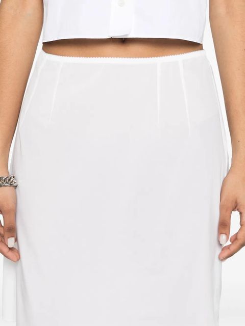 Dolce & Gabbana semi-sheer mini skirt - White