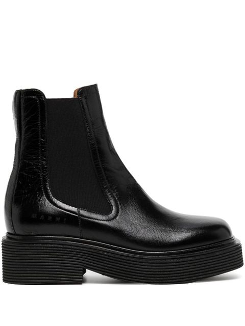 Marni ridged-sole Chelsea boots - Black - zdjęcie produktu nr 1