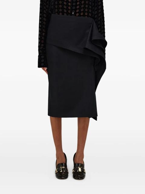 Ferragamo asymmetric skirt - Black
