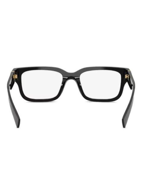 Miu Miu Eyewear logo-detail square-frame glasses - Black - zdjęcie produktu nr 1