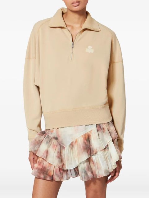 MARANT ÉTOILE Ross zip sweatshirt - Neutrals