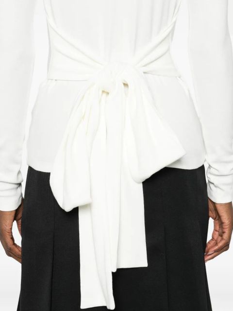 Eleh bow-embellished jumper - White