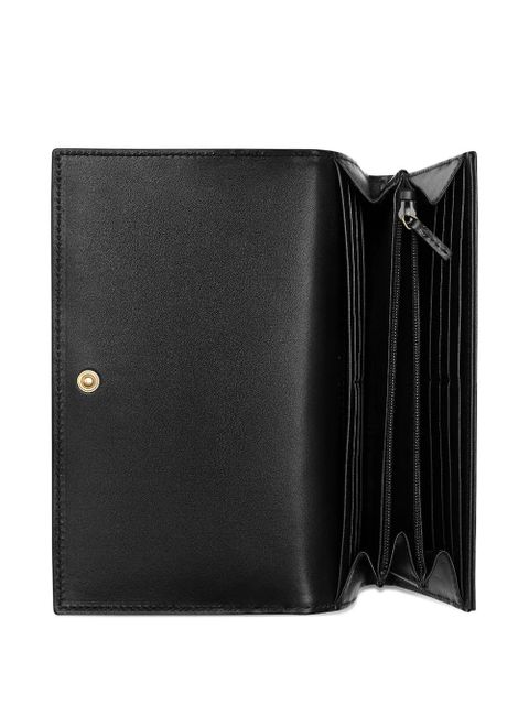 Gucci GG Marmont chevron logo wallet - Black