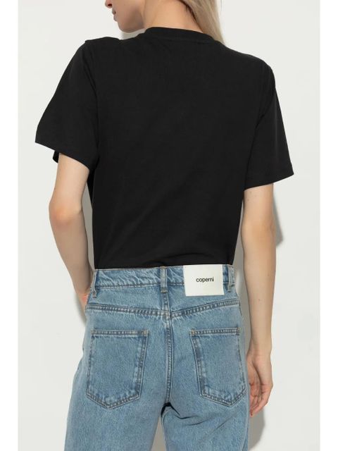 Coperni logo-print bodysuit - White