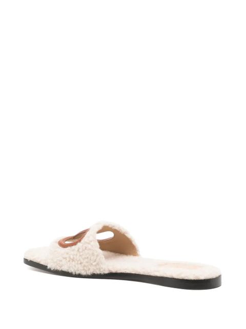 Valentino Garavani VLogo cut-out slippers - Neutrals
