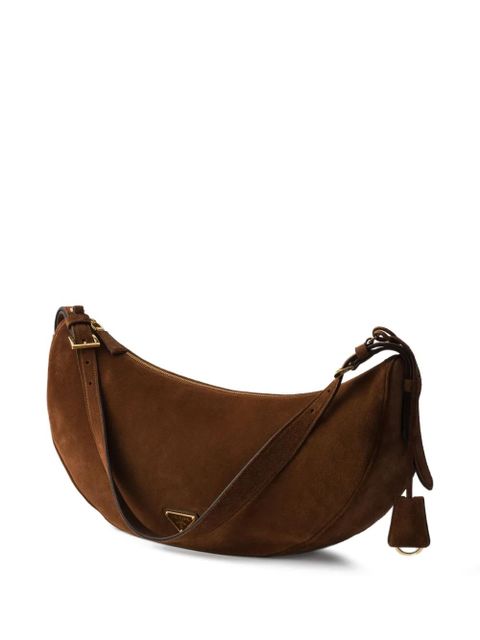 Prada large Demi-Lune shoulder bag - Brown