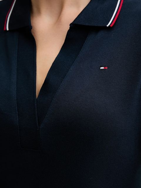 Tommy Hilfiger sukienka kolor granatowy mini dopasowana WW0WW45740