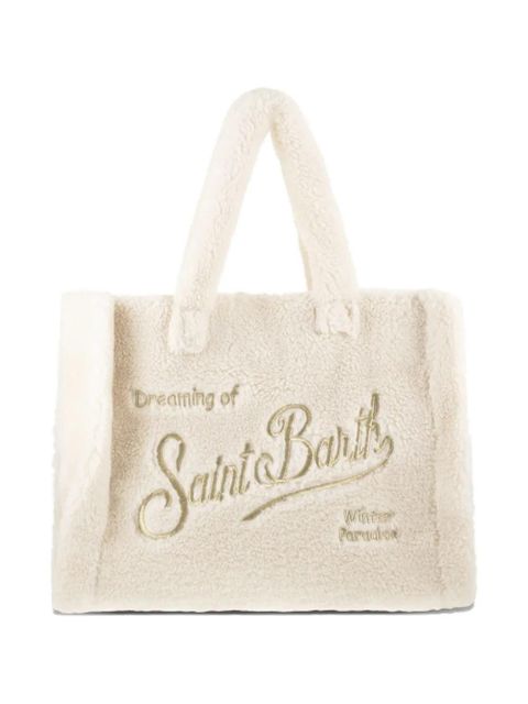 MC2 Saint Barth Vanity Teddy sherpa tote bag - White - zdjęcie produktu nr 1